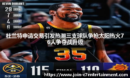 杜兰特申请交易引发热潮三支球队争抢太阳热火76人争夺战升级